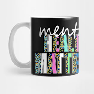 Leopard Mental Health Matters Human Brain Illness Awareness Mug